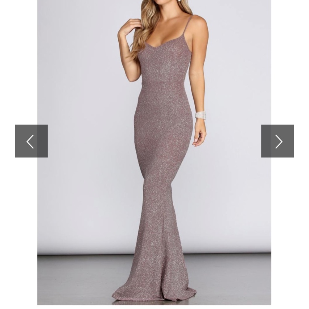 Lara Formal Purple Glitter Dress Windsor